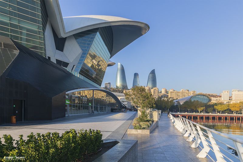 Baku,cityscape, Геометрия города фото превью