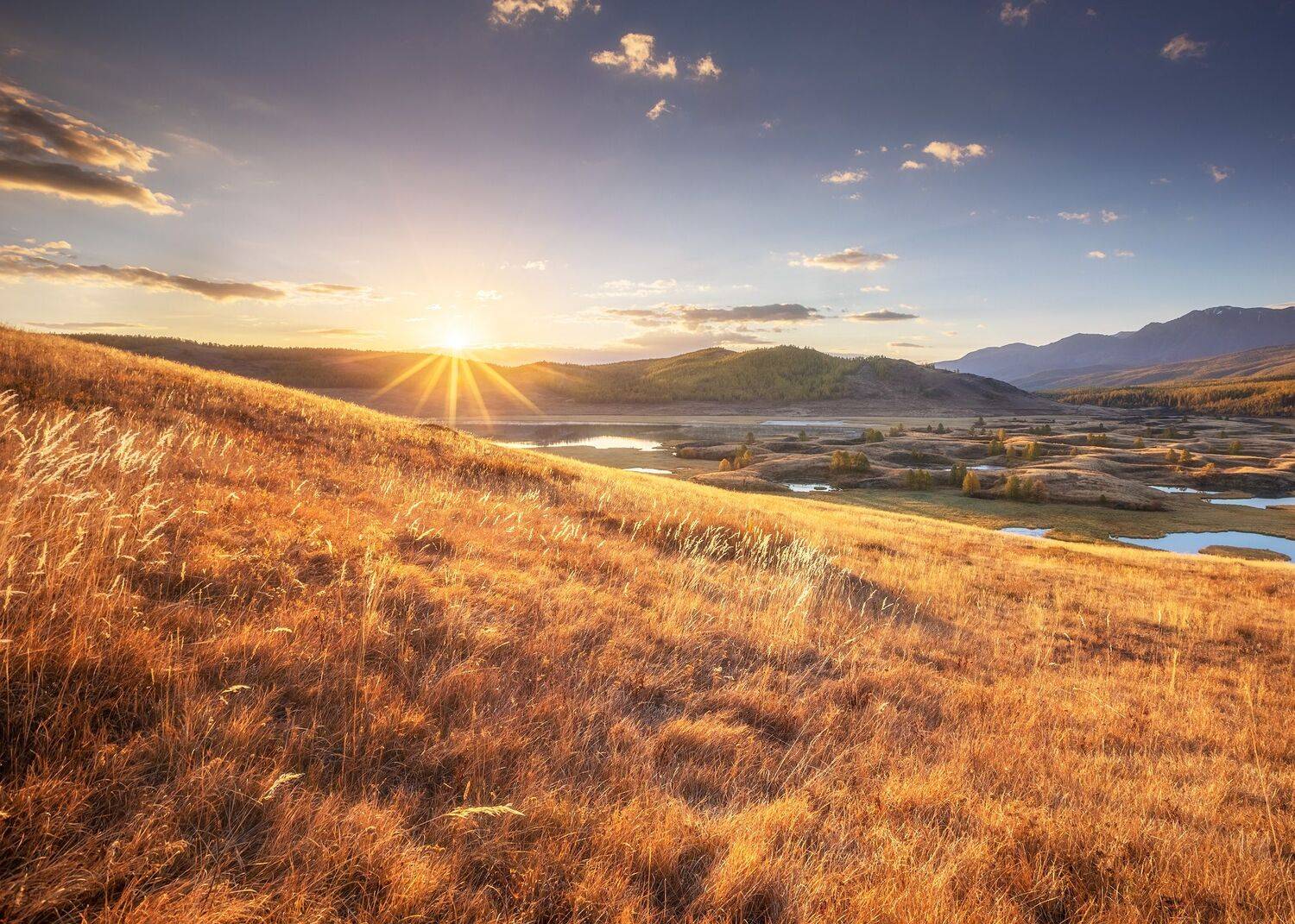 алтай, горы, осень, рассвет, Алексей Марголин