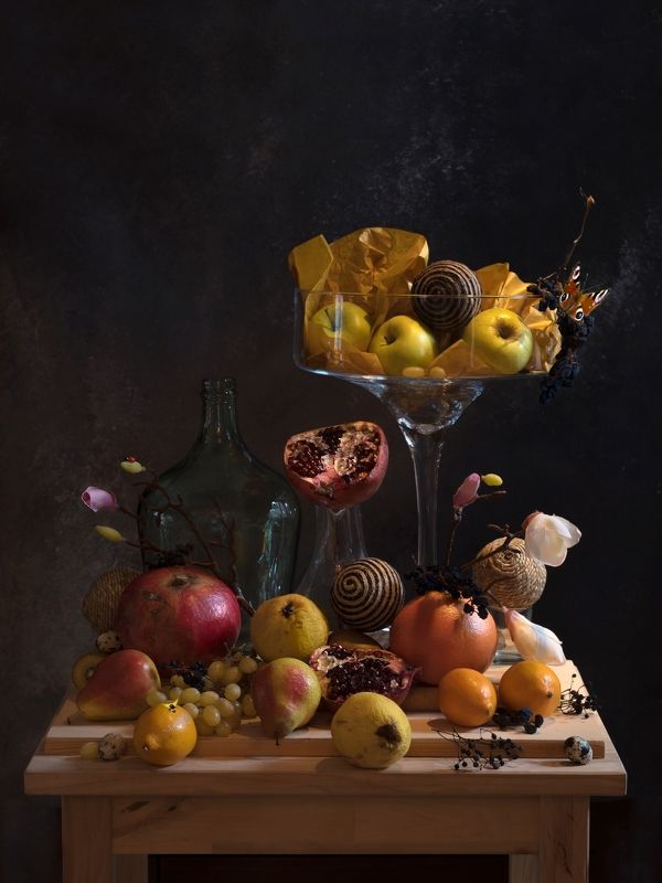 Натюрморт с фруктами фото превью