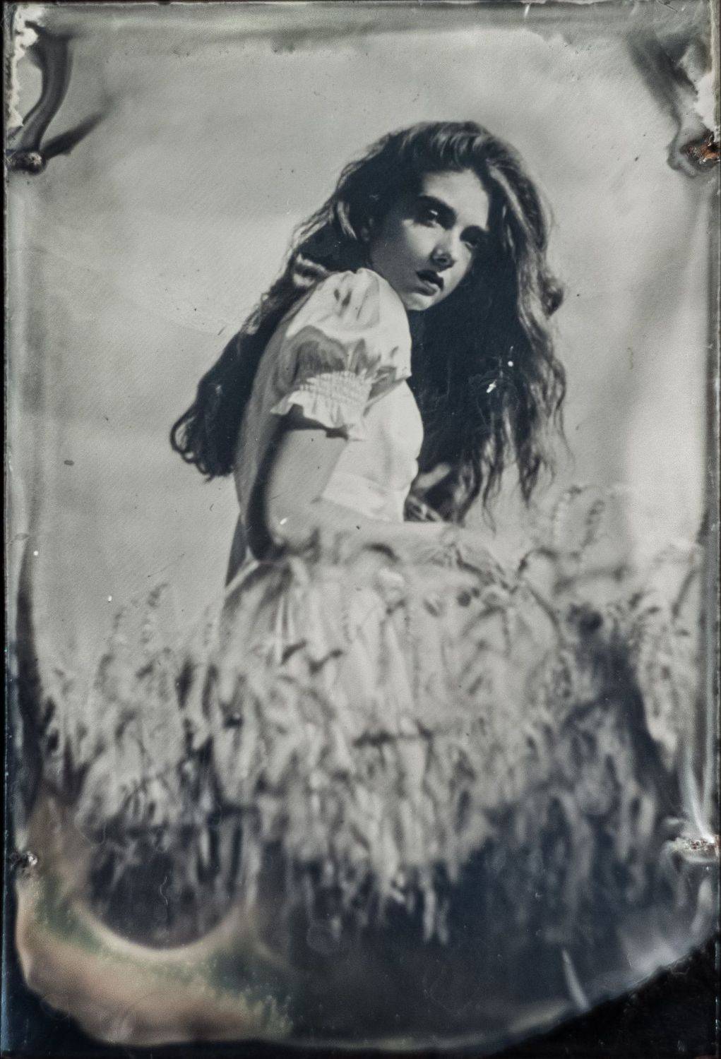 амбротип,  плёнка, средний формат, девушка, большой формат., Сергей Кондрюк