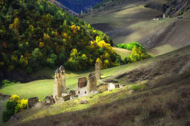 кавказ, ингушетия В горах Ингушетии фото превью