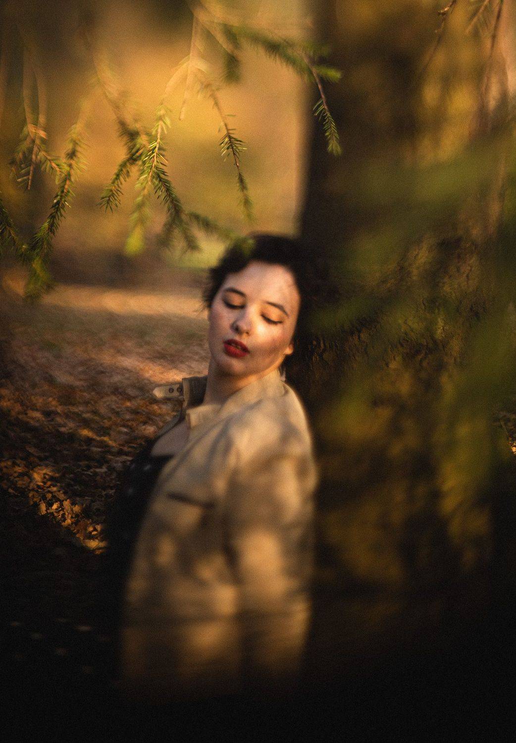 Портрет, осень, гелиос, размытие, free lensing, женский портрет,  Москва, Башкатова Юлия