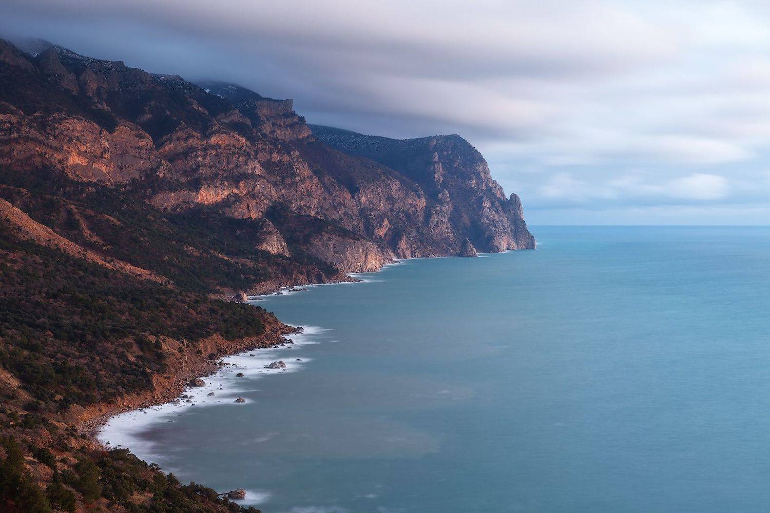 крым, балаклава, зима, море., Владимир Дубинин