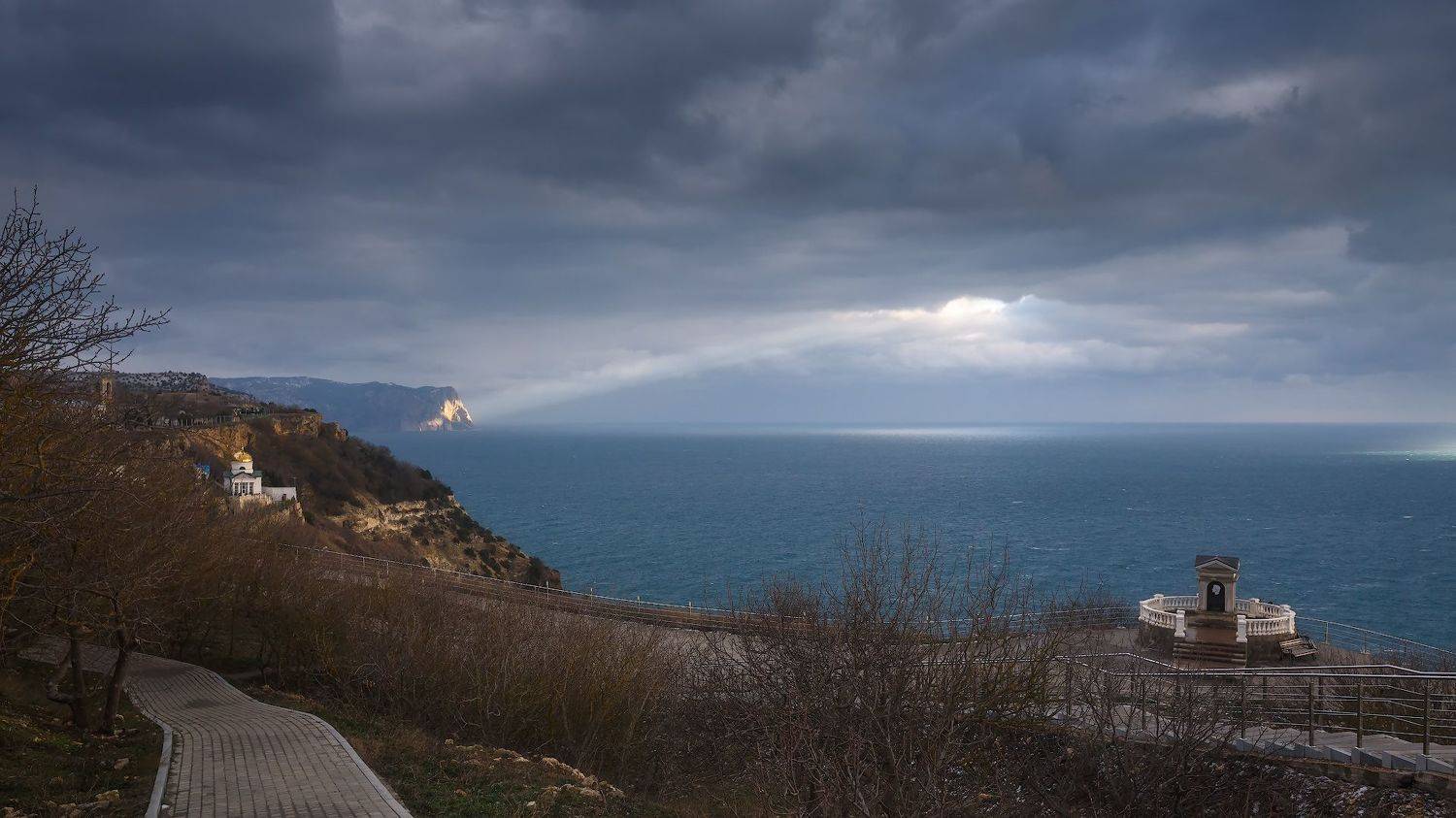 севастополь, море, зима., Владимир Дубинин