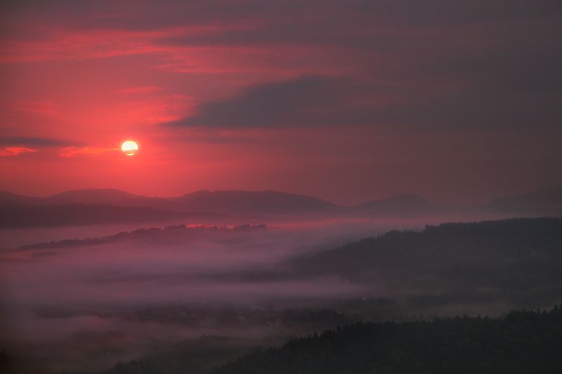 landscape,autumn,mountains,canon The World Seemed Rose-Tinted... II фото превью
