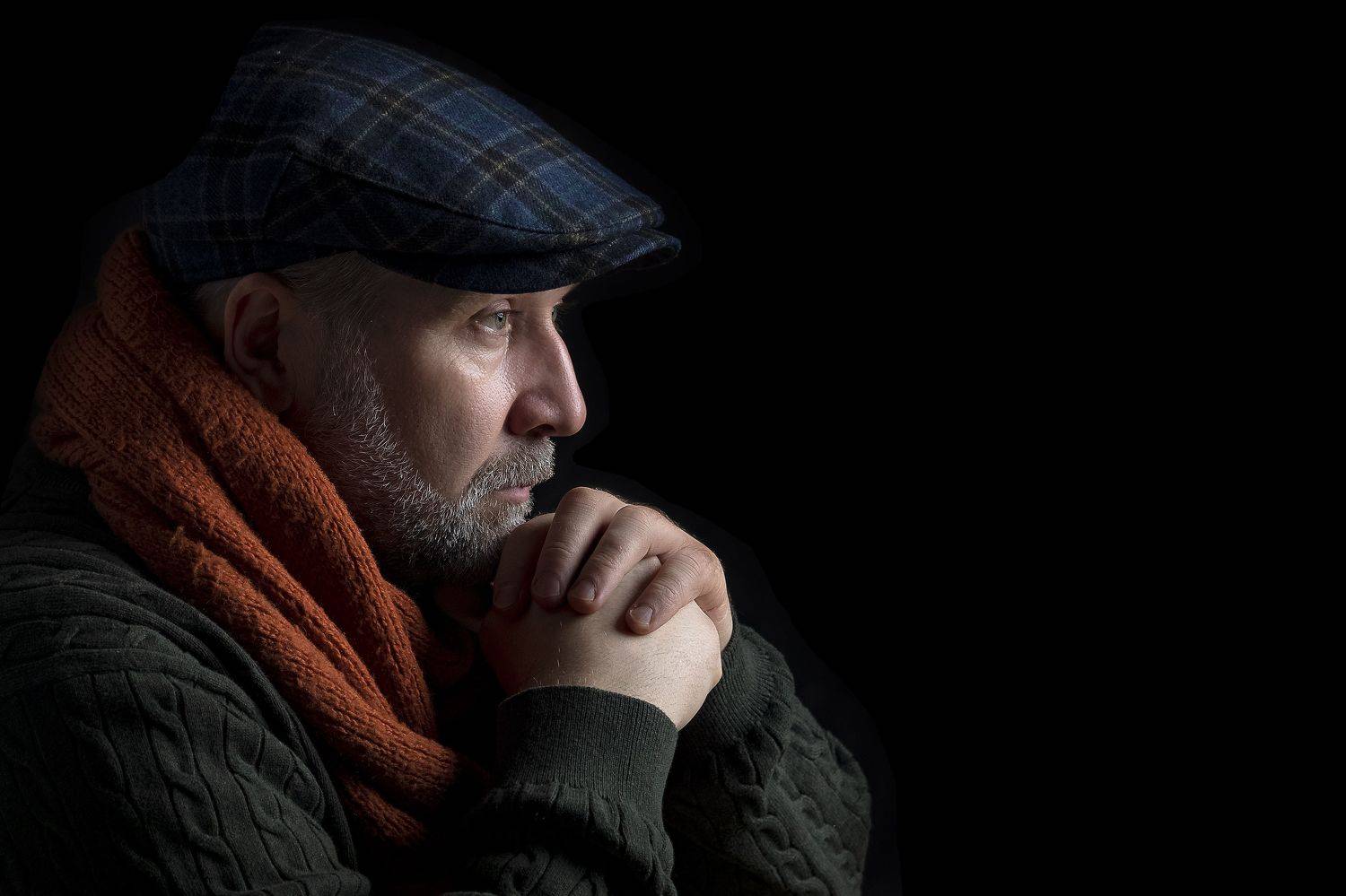 портрет, автопортрет, мужчина, студия, Игнатьев Александр