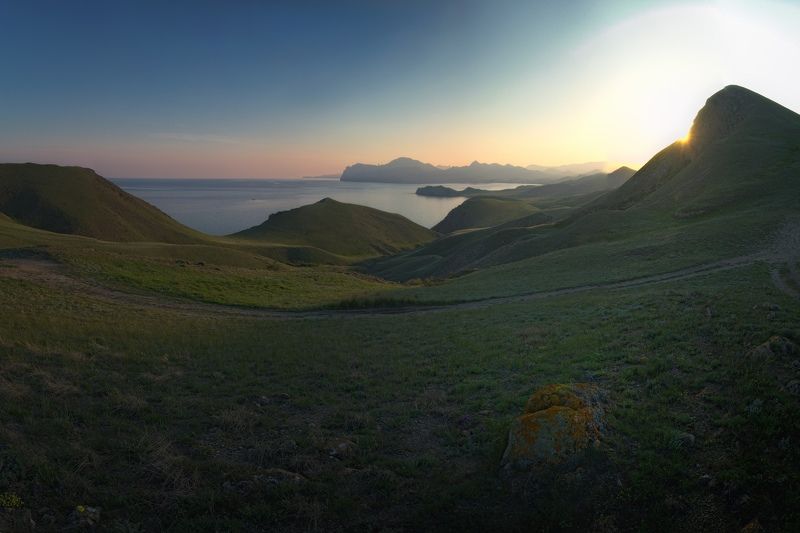 крым, пейзаж, день, горы, море Мыс Хамелеон фото превью