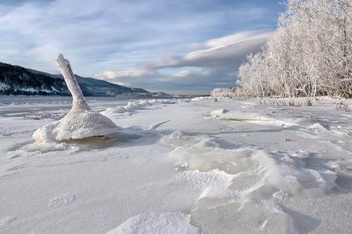 Застывший лёд