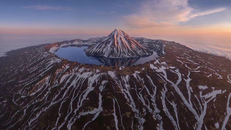 онекотан, курилы, курильские острова, onekotan Панорама Онекотана фото превью