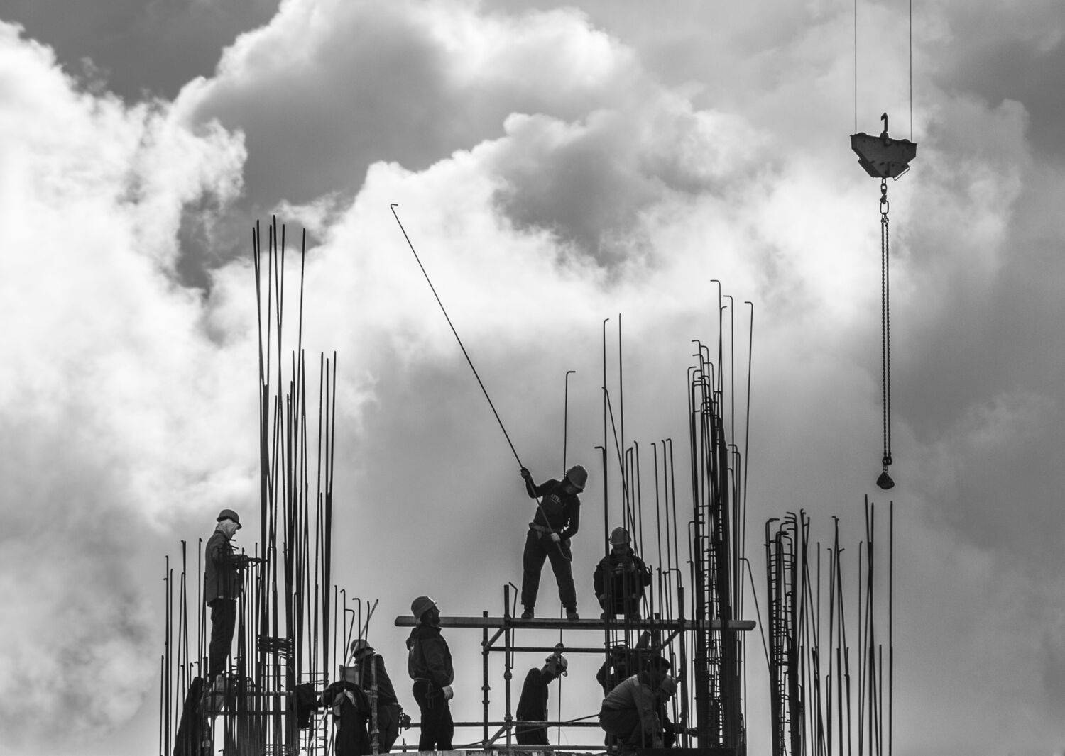 чёрно-белая фотография,  black and white photo, облака, clouds, Виктор Черкасов