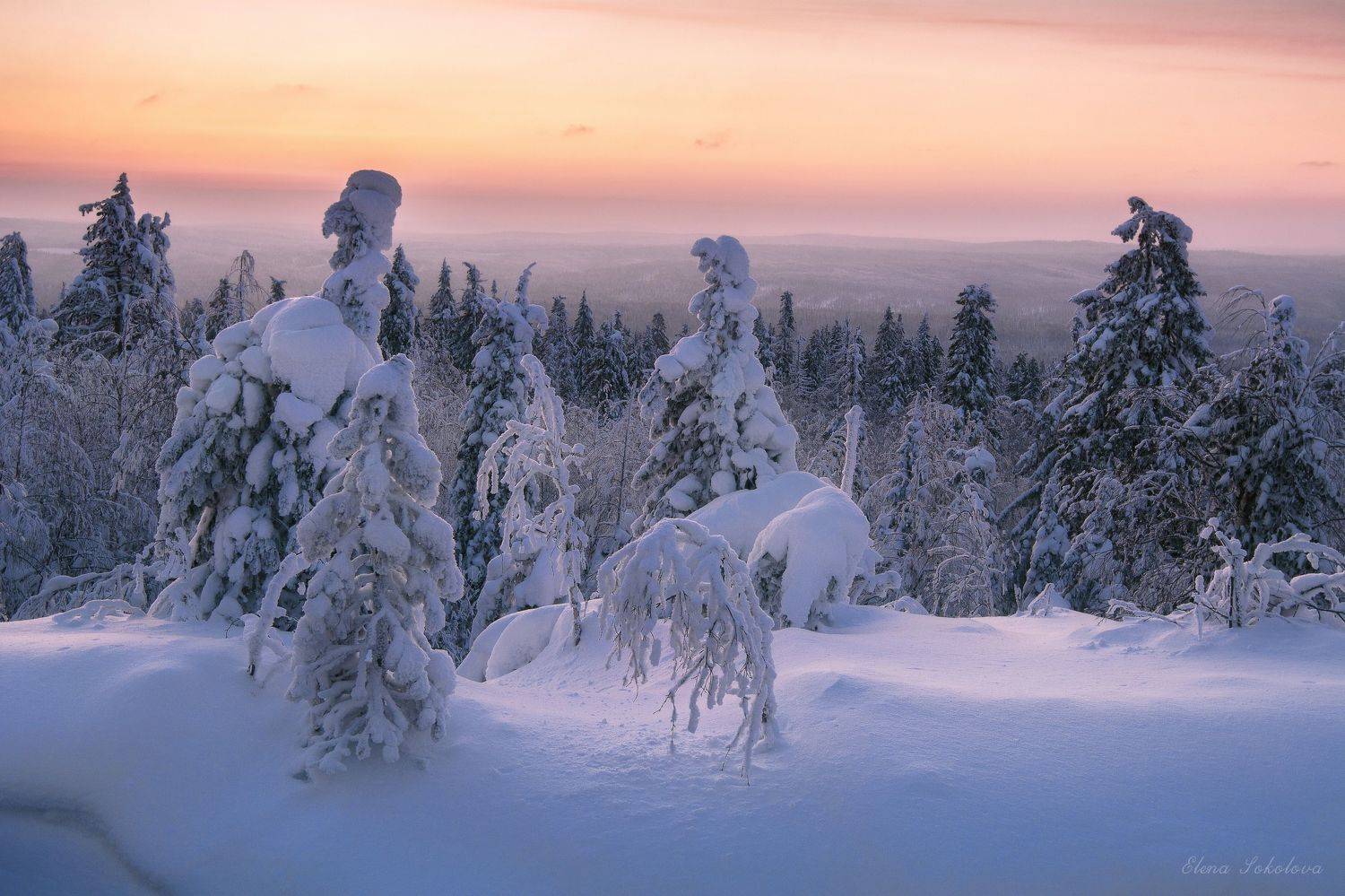 каменный город, пермский край, зимний пейзаж, зимний закат, снег, закат, средний урал, это наш урал, пейзаж, Елена Соколова