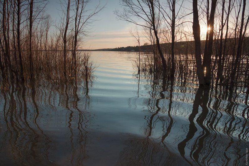 Весенний разлив на Каме фото превью