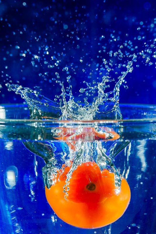 Макро черри в воде фото превью