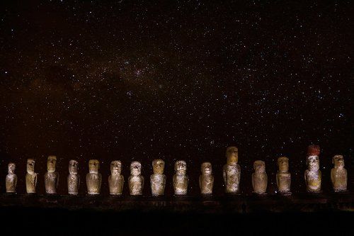 Моаи и Млечный путь