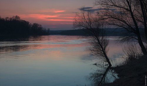 Весенний вечер на Каме