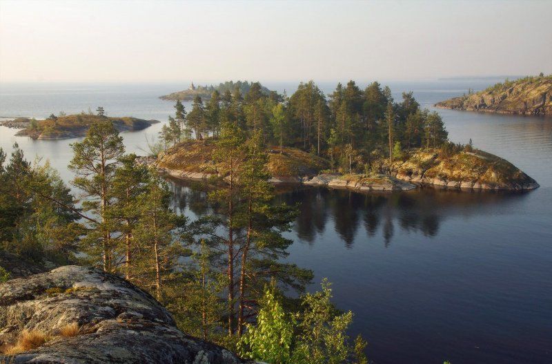 ладога, карелия, ладожское, озеро Утро над шхерами фото превью