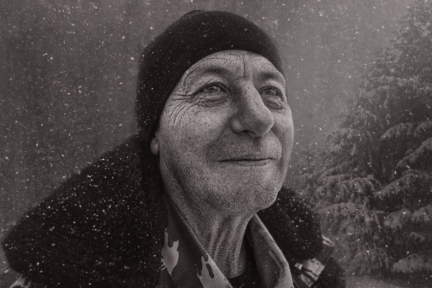 портрет, мужчина, лес, взгляд, зима, man, portrait, winter, sight, forest, Алексей Сологубов