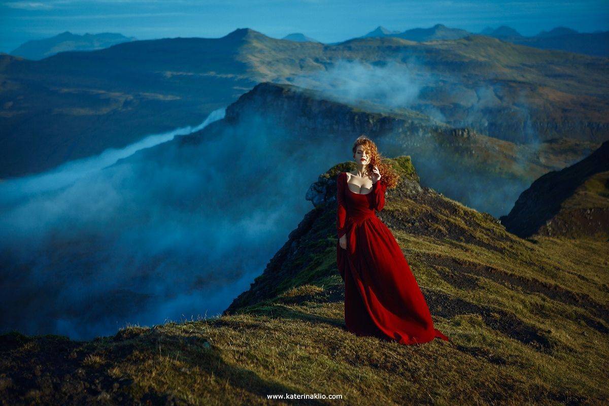 ginger,ocean,portrait,redhead,woman,model,lady,wild,wind,rain,storm,mood, waterfall,fairy,scandinavian,myth,valkyrie,woman,model,faroe,wild,island,cold, Катерина Клио