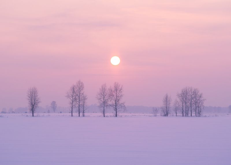 Морозный вечер фото превью