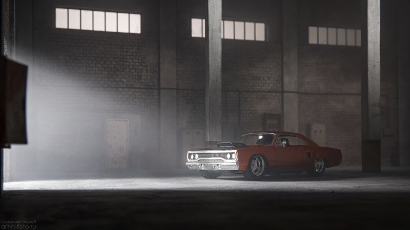 diecast, diecast photography, toyphoto, plymouth road runner, диорама Dom\'s Plymouth Road Runner 1970 фото превью