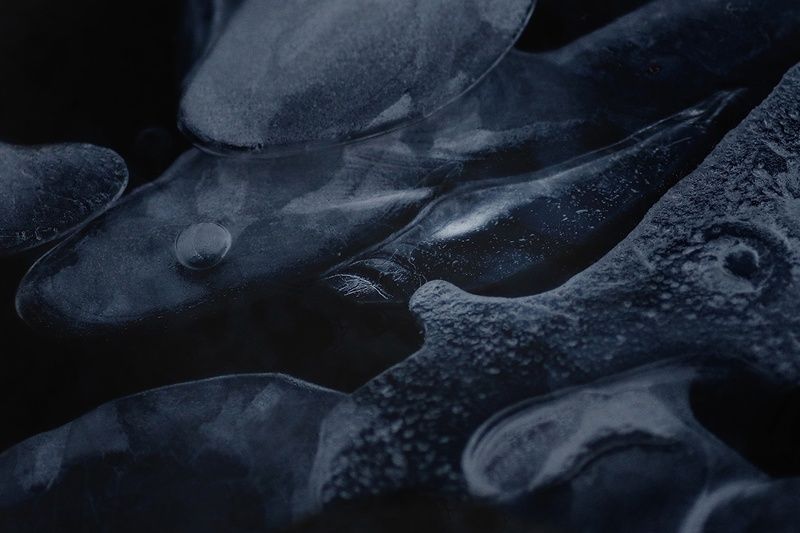 макро, зима, tamron Графика льда фото превью