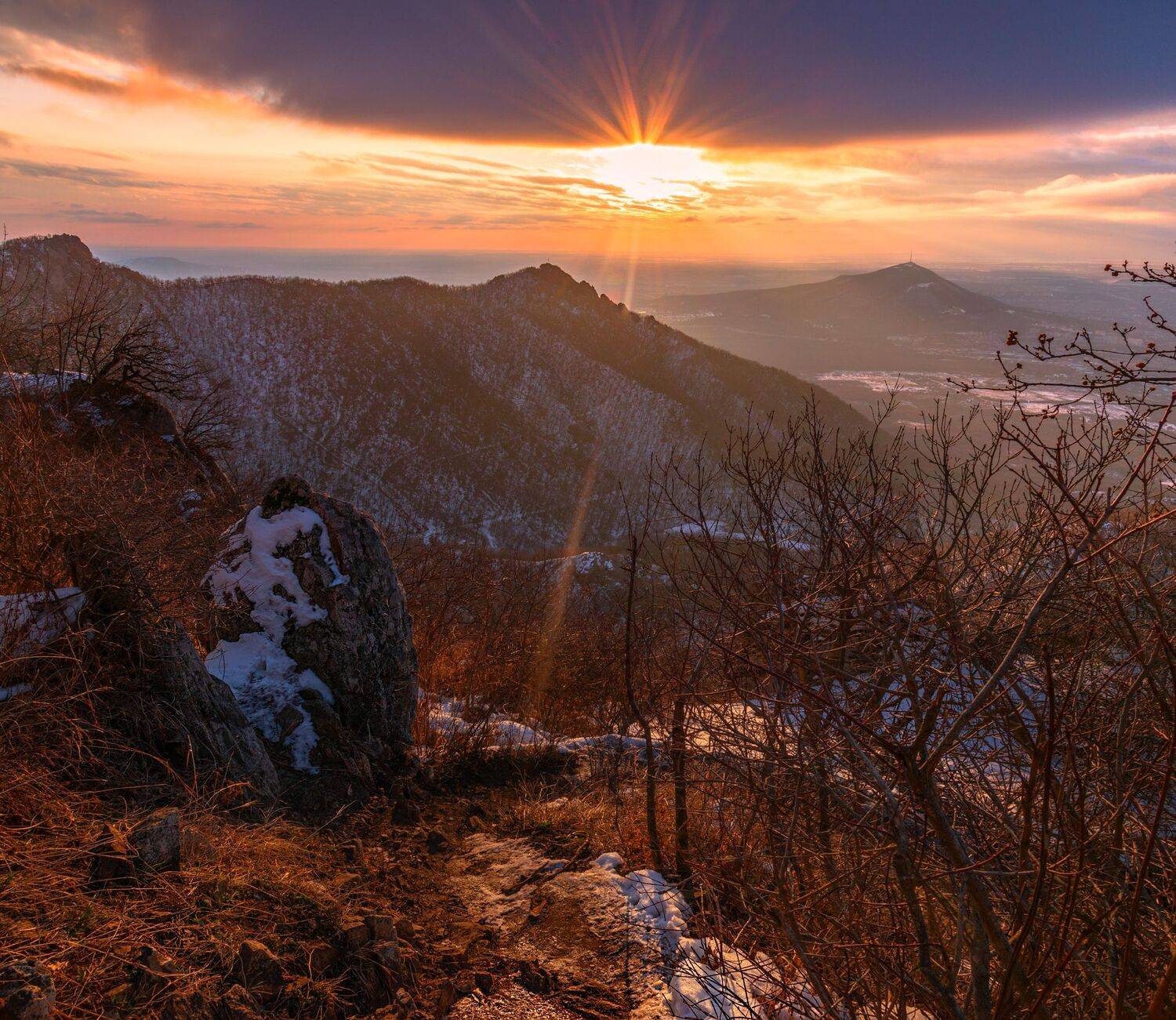 бештау,пятигорск,машук,рассвет,февраль,кмв,природа,пейзаж,брежицкая, Елена Брежицкая
