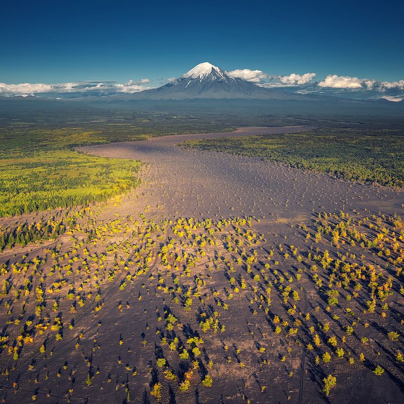 kamchatka, volcano, tolbachik, summer Толбачик фото превью
