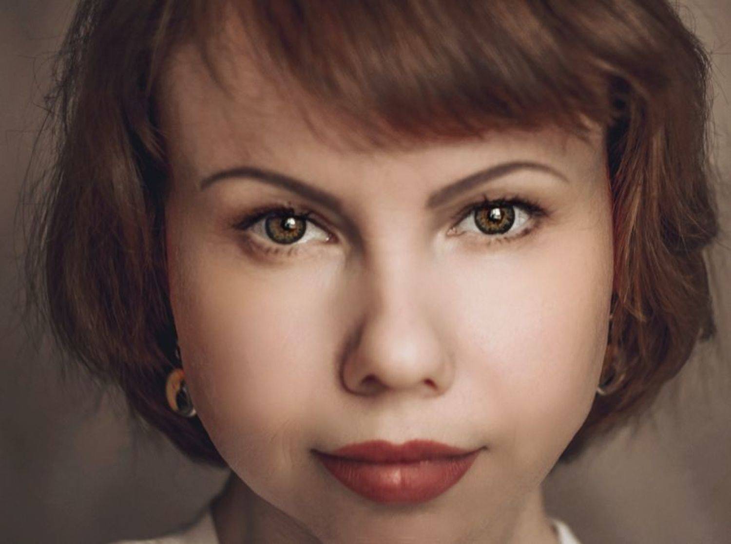 портрет, женщина, улыбка, глаза, Smirnova Olga