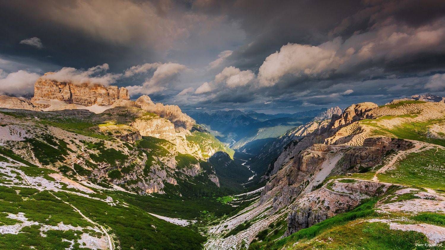 italia, dolomity, g&oacute;ry, chmury, Kowalczyk Piotr