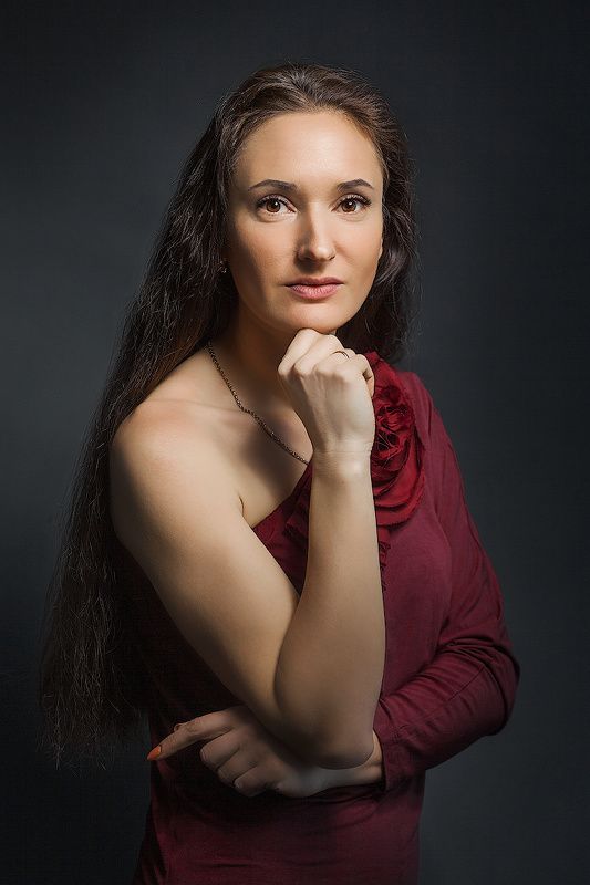 студия, портрет, девушка, красота, Элен фото превью