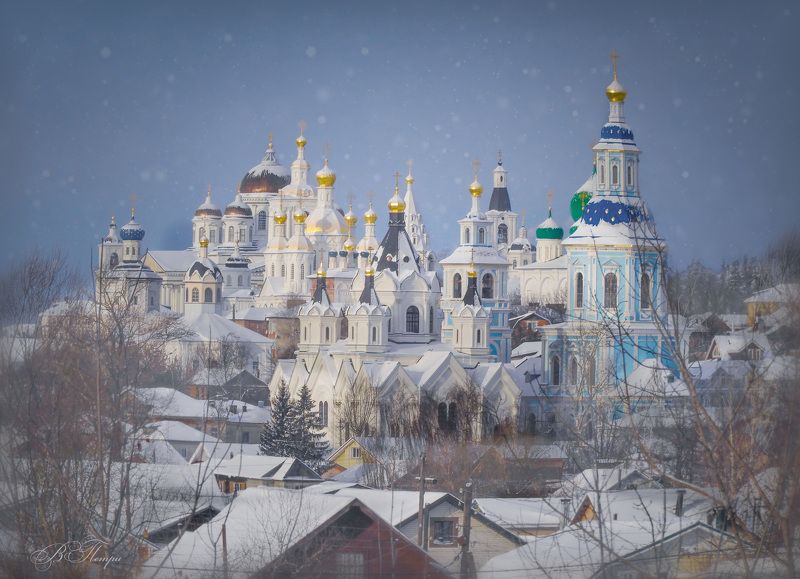Зимний город фото превью