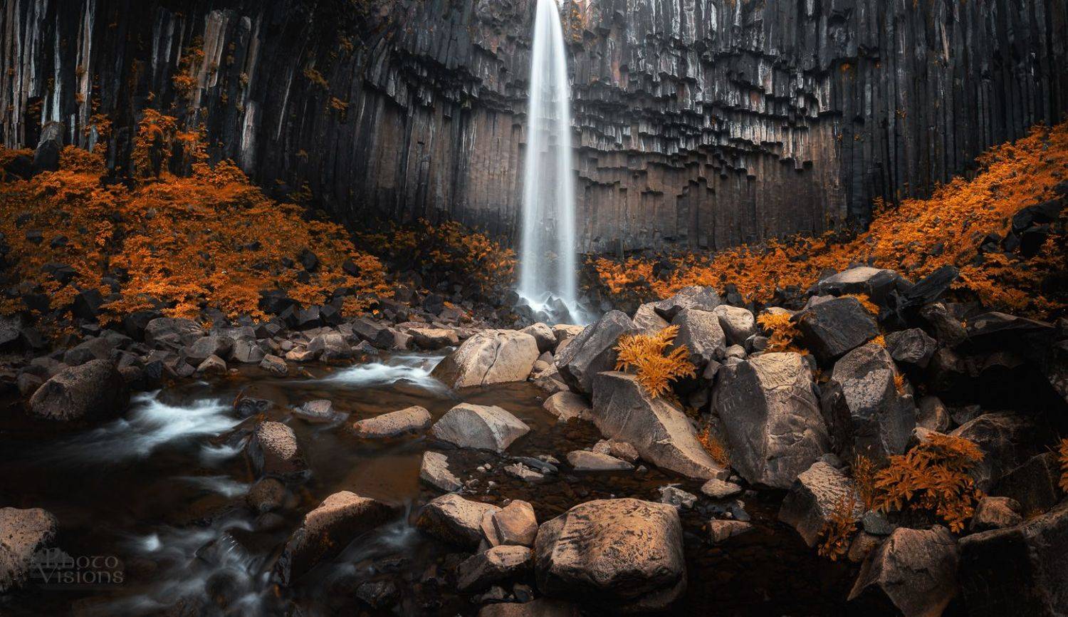 basalt,rock,waterfall,falls,iceland,stream,svartifoss,, Adrian Szatewicz