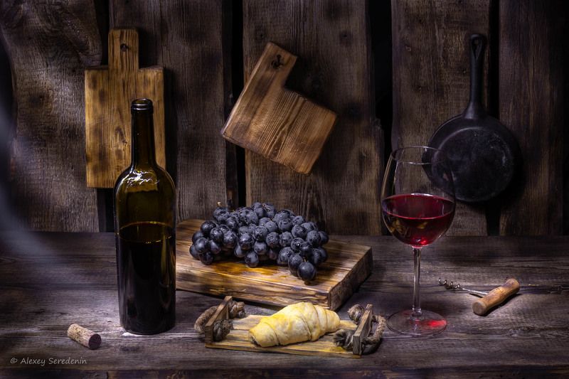 Вечернее вино фото превью
