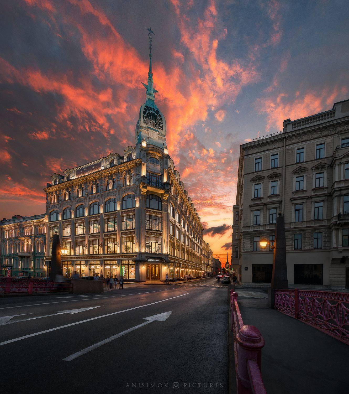 закат,архитектура,панорама,город,санкт-петербург,спб,nikon, Дмитрий Анисимов