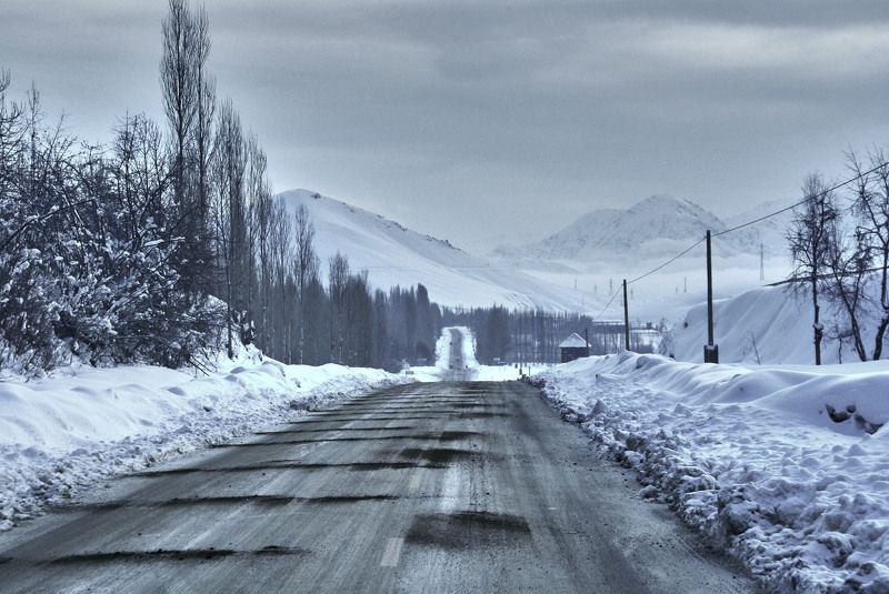 Утро. Файзабадский зимник…. Таджикистан фото превью