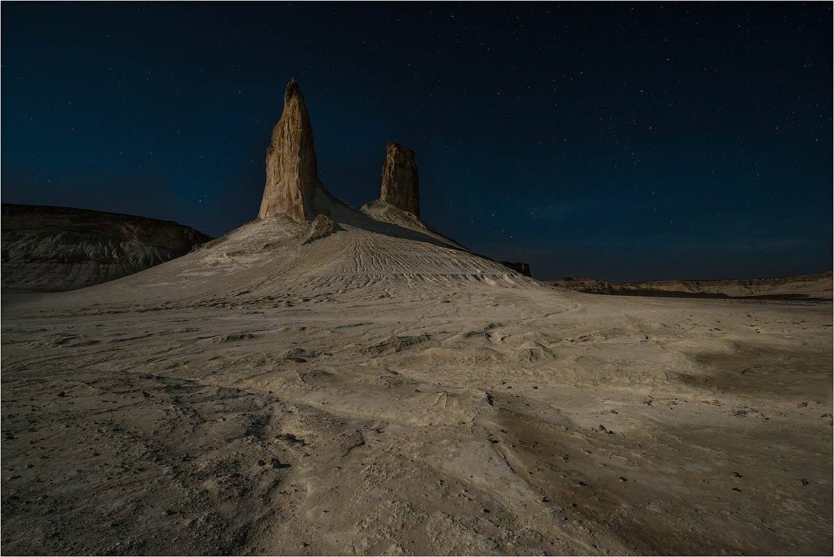 казахстан., мангистау., ночь., луна.мел., останцы., аризона., Кутыгин Эдуард