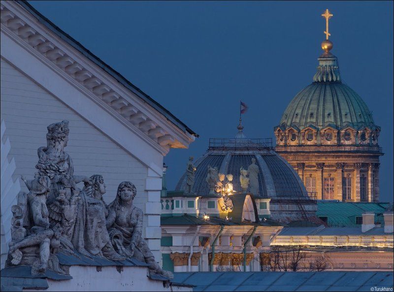 Биржа, Закат, Казанский, Санкт-петербург, Супертеле Наблюдатели фото превью