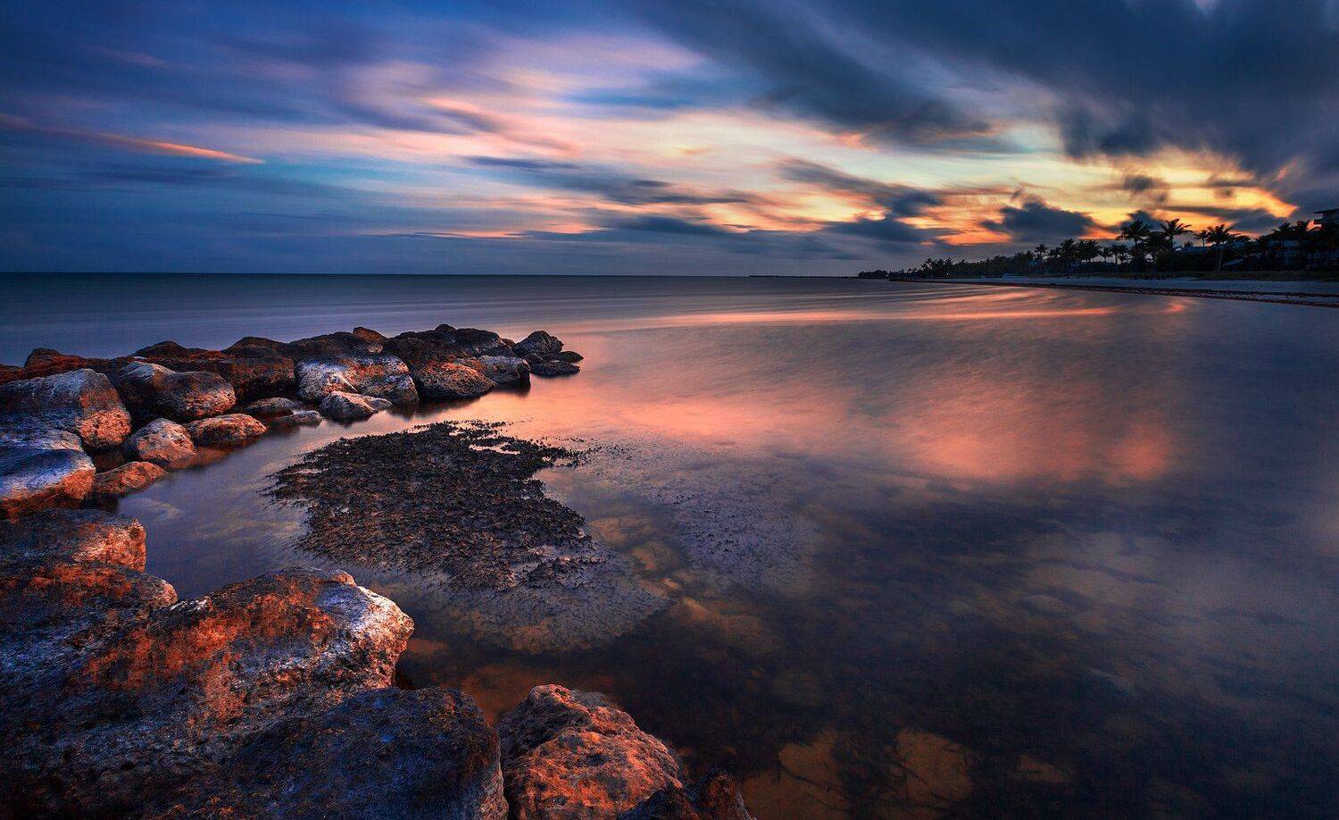 Blue, Bluestones, Clouds, Ocean, Sky, Sunset, Whater, Alexandru Popovschi