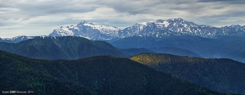 Фишт, Оштен и первый утренний луч. фото превью