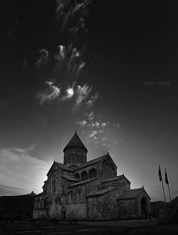 Church, Clouds, Georgia, Landscape, Mtskheta, Svetitskhoveli, ირაკლი დოლიძე