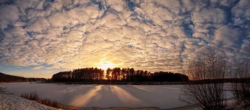 зима, пейзаж, природа, река, снег Прохлада фото превью