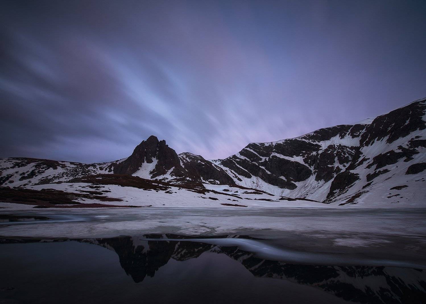 Болгария, Горы, Закат, Снег, Красимир Матаров