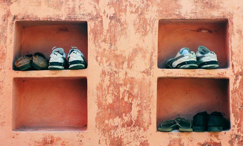 Ботинки, Места, Обувь, Фактура место фото превью