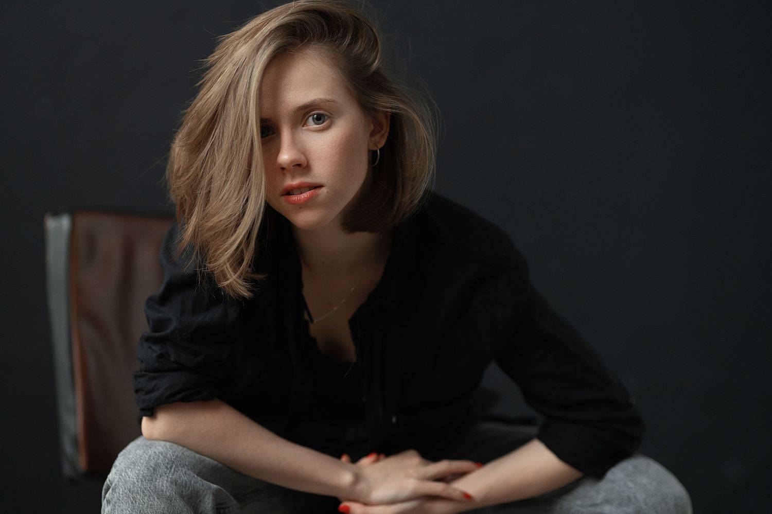 портрет, студия, девушка, актриса, Александр Зенкин