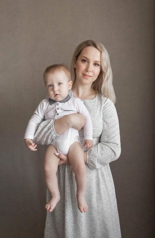 мама, сын, семья, портрет, минимализм Мама и сын фото превью