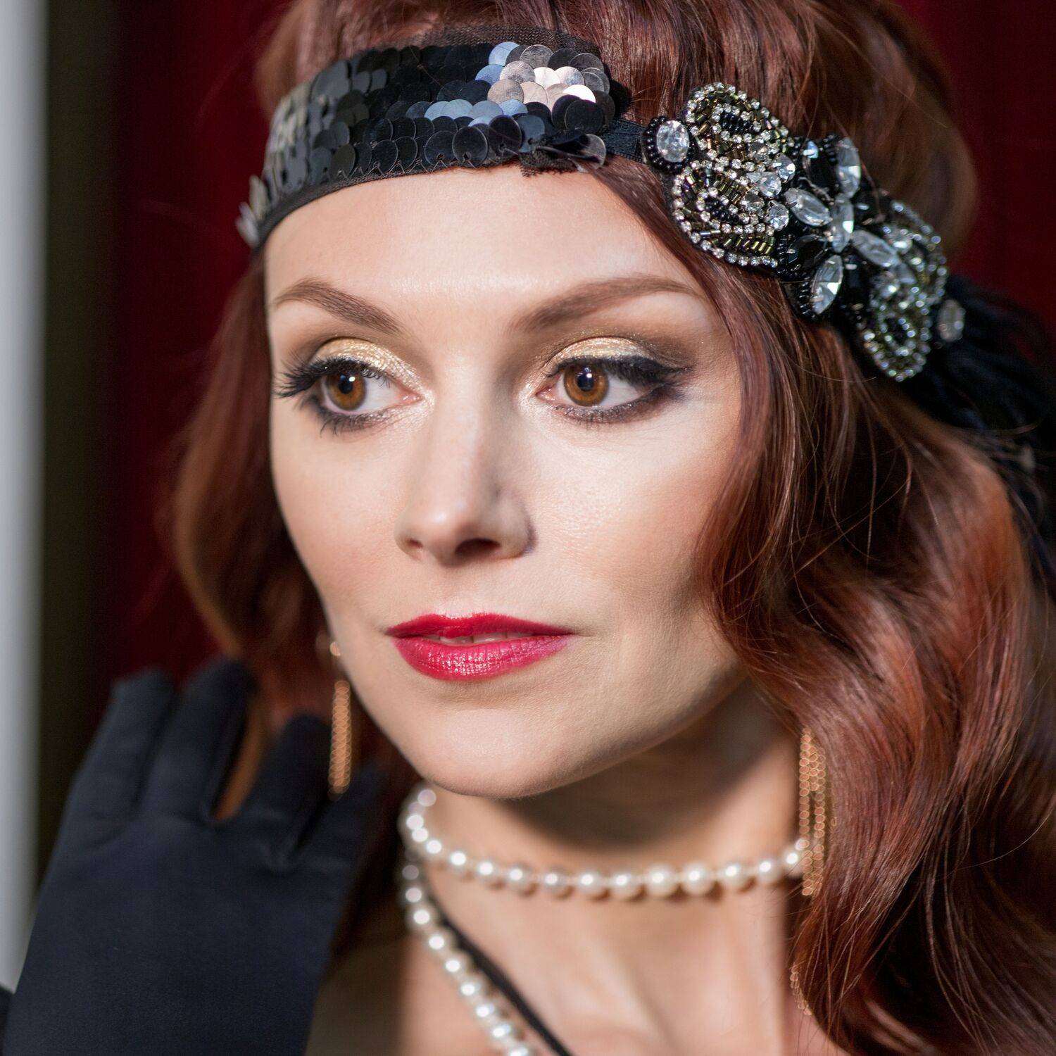 портрет гетсби вечеринка рыжеволосая девушка, Ирина Мухина