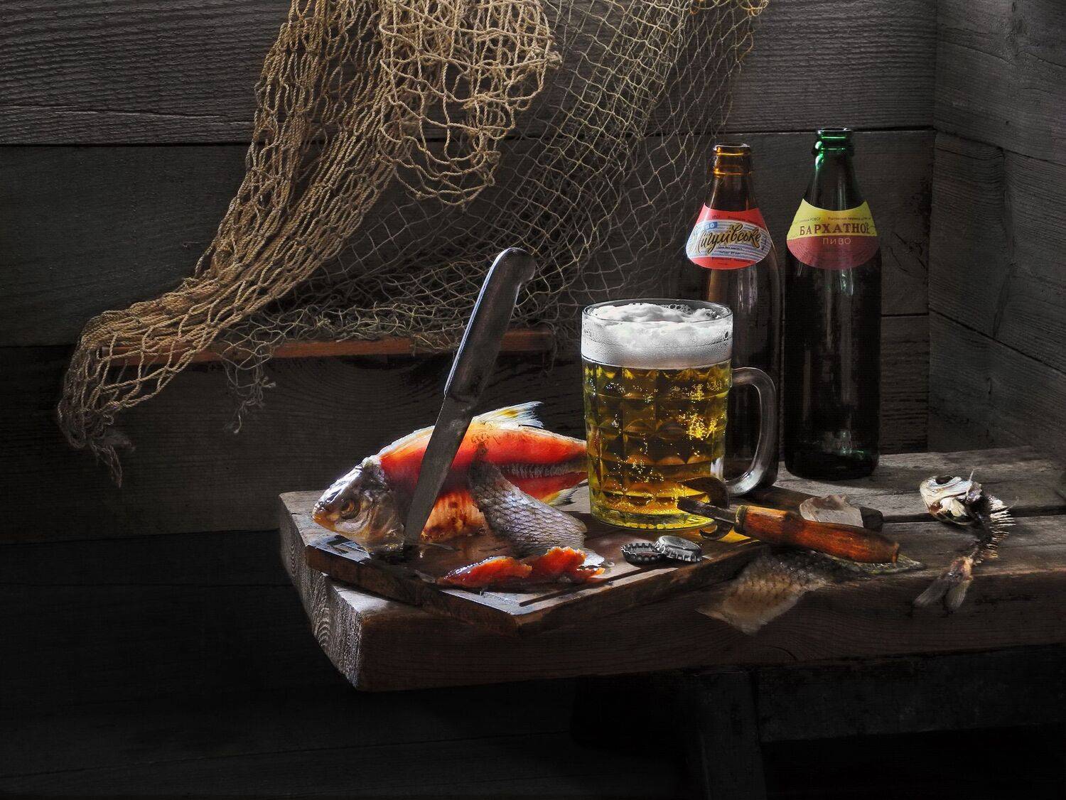 пиво рыба жигулевское бархатное плотва вобла, Сергей Фунтовой