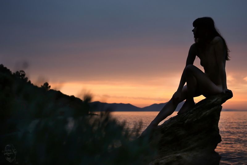 Meer, Griechenland, Sonnenaufgang Warten auf die Sonne фото превью