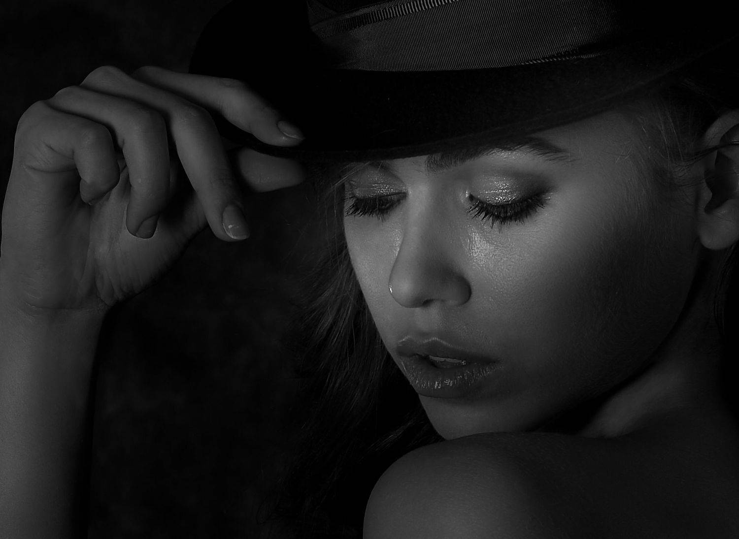 девушка., портрет., красота., шляпа., Урасов Олег