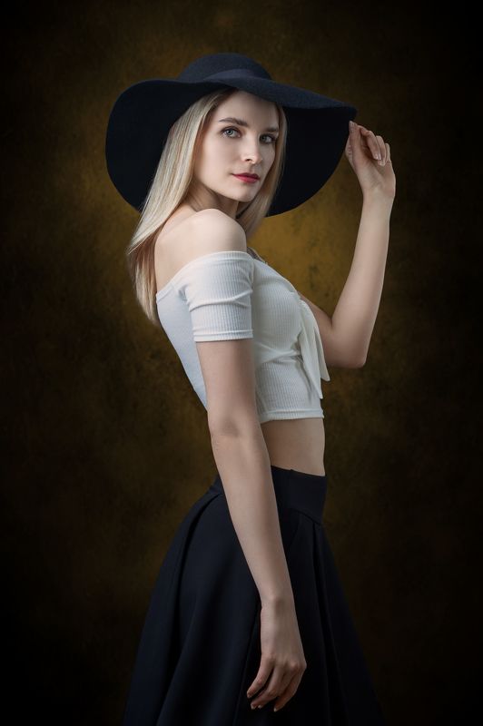 студийный портрет, красивая девушка, женский портрет, концептуальное Елена фото превью